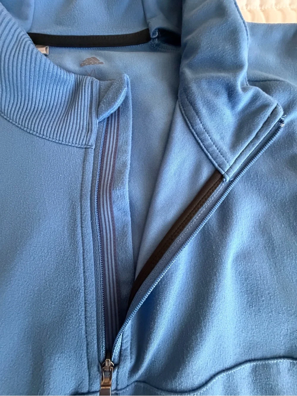 adidas golf Men's Blue Sleeveless Quarter-Zip Vest XL